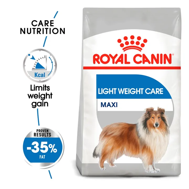 Royal Canin Maxi Light Weight Care เป็นอาหารเม็ดของสุนัขสายพันธุ์ใหญ่ที่ต้องการควบคุมน้ำหนัก