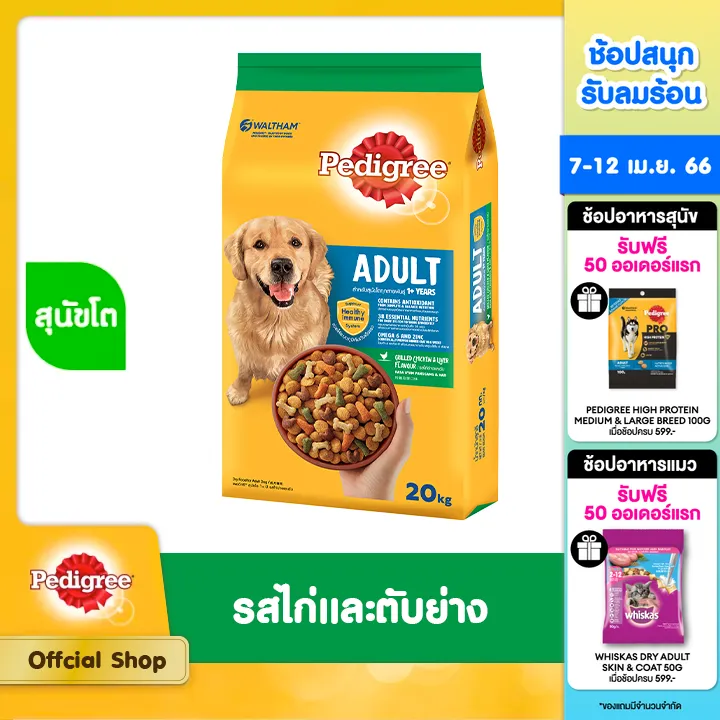 PEDIGREE DOG FOOD DRY ADULT เป็นอาหารบำรุงขนของโกลเด้น รีทรีฟเวอร์