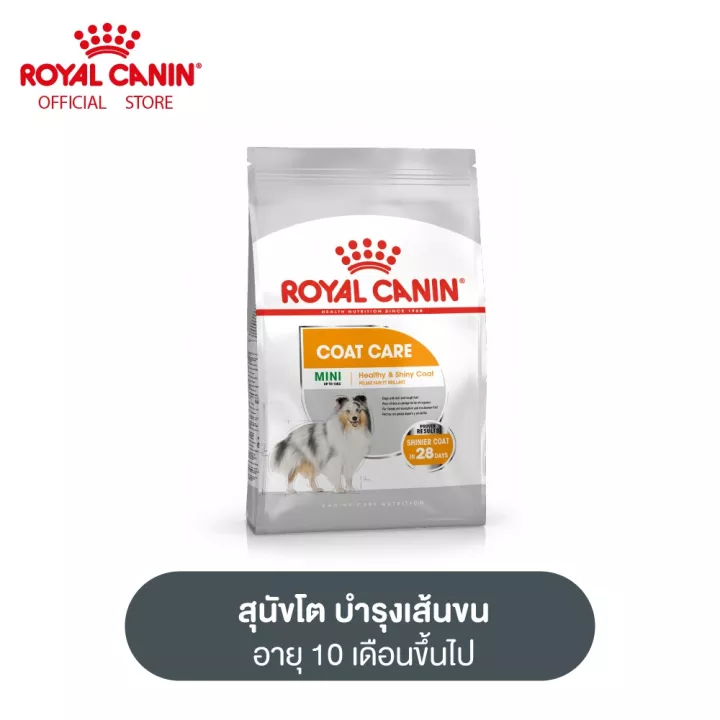 Royal Canin Mini Coat Care  เป็นอาหารสูตรบำรุงขนของสุนัข